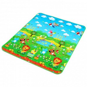 Игровой коврик для детей на фольгированной основе «Путешествие», размер 180х150x0,5 см, Крошка Я
