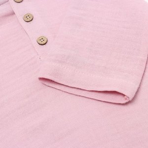 Комплект для девочки (кофточка/брюки), цвет розовый/хаки, рост