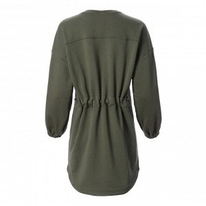 Платье с кулиской мини женское MINAKU: Casual Collection, хаки