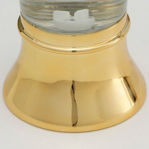 Лава-лампа "Вихрь" LED от батареек 3хАА USB золото 7х7х28см