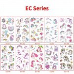 Татуировки детские перводные Единороги