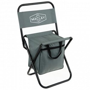 Стул туристический Maclay, с сумкой, р. 24х26х60 см, до 60 кг, цвет серый
