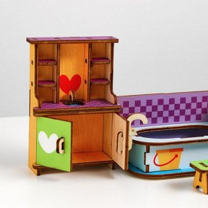 Мебель деревянная «Ванная», игровой набор