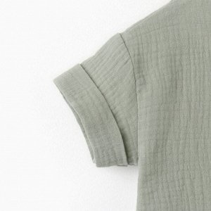 Костюм (футболка и шорты ) детский KAFTAN "Муслин", 28 (86-92см) зелёный