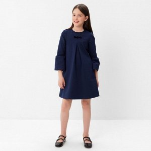 Платье "Школа-2" для девочки, цвет т.синий, рост 146 см (72)
