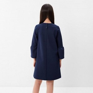Платье для девочки, цвет темно-синий, рост, (68)