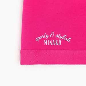 Шорты женские MINAKU: Casual collection цвет фуксия