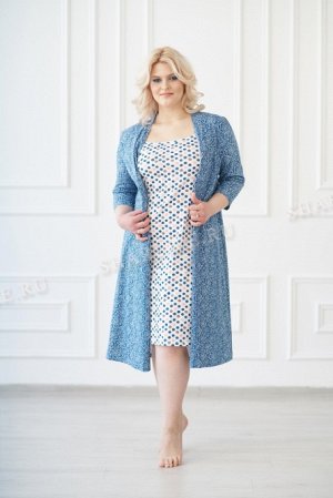 Комплект (сорочка+халат), арт. 0635-54