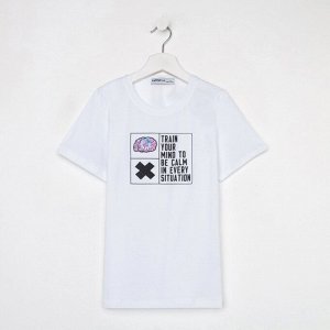 Футболка для мальчика KAFTAN "Hype", рост 134-140, цвет белый
