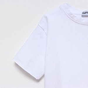 Футболка детская KAFTAN Basic line 28 (86-92 см), белая