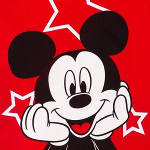 KAFTAN Футболка детская Disney &quot;Микки Маус&quot;, рост 110-116 (32), красный