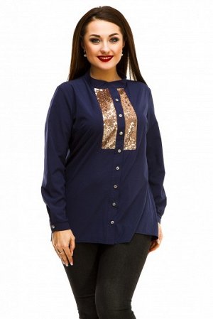 Рубашка Материал: евро-бенгалин, пайетка 

Длина: 72см 
Длина рукава по внутр.шву: 48см