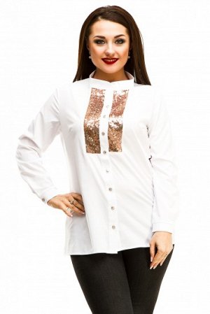 Рубашка Материал: евро-бенгалин, пайетка 

Длина: 72см 
Длина рукава по внутр.шву: 48см