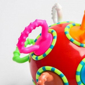 Развивающая игрушка погремушка - трещотка «Шар», цвет МИКС, Крошка Я