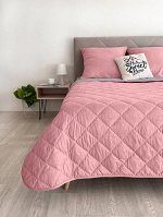 КПБ ЕВРО МИНИ New Style п/с стежка 150 гр.. КМ-019 серый-брусника 2 евро