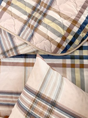 КПБ ЕВРО МИНИ New Style п/с стежка 150 гр.. КМ-015 клетка беж