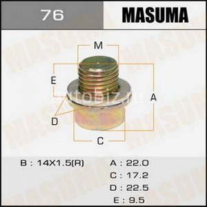 Болт маслосливной A/T MASUMA  Mitsubishi   LANCER.CS5A *