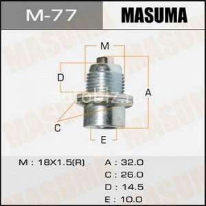 Болт маслосливной A/T С МАГНИТОМ MASUMA  Honda   ACCORD.CF3, CF4 *