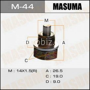 Болт маслосливной С МАГНИТОМ MASUMA  Mazda  14x1.5 mm *