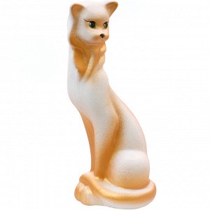 Кошка Маркиза 25 см белая, керамика