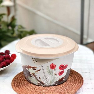 ЕМКОСТЬ ДЛЯ МИКСЕРА (БЛЕНДЕРА) С ДЕКОРОМ 2,0Л (бежевый)