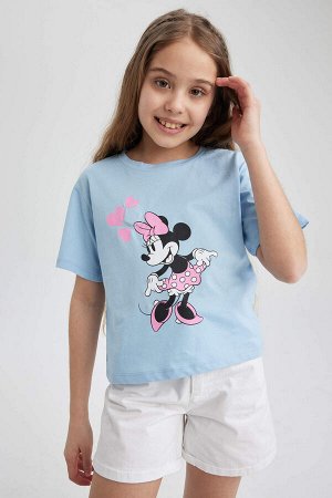 Легкая футболка с коротким рукавом Minnie Mouse Crop Touch для девочек