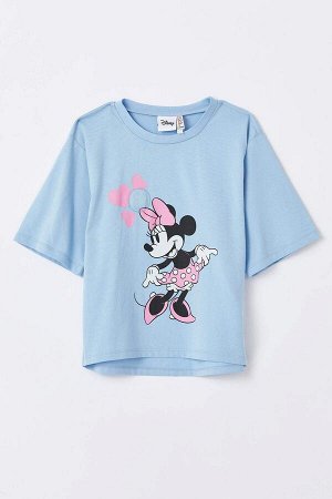 Легкая футболка с коротким рукавом Minnie Mouse Crop Touch для девочек