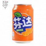 COFCO Fanta - Напиток безалкогольный газированный Фанта, 330мл жб