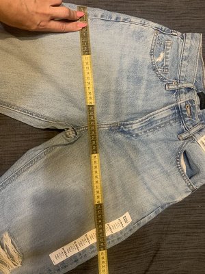 UNIQLO — джинсы прямого кроя с потертостями длина 84 см