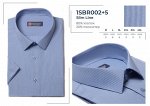 1SBR002+5s* (M-4XL) Сорочка мужск.полупритал кор. рукав, BROSTEM