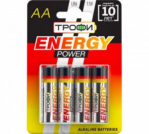 ТРОФИ LR6- 4 BL ENERGY POWER Alkaline (40/640), шт