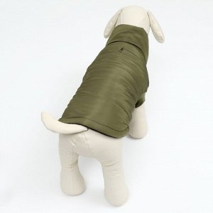 Куртка для собак "Прятки", размер S (ДС 25, ОГ 35, ОШ 25 см) зелёная