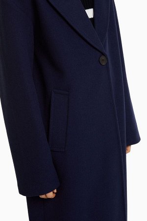 Пальто из плотной ткани с низкими плечами 06952707