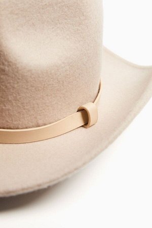 Ковбойская шляпа из искусственной кожи с деталями 09296423