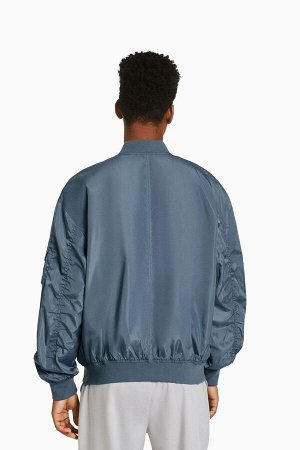 Куртка-бомбер из легкой технической ткани 06683200