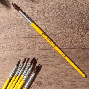 Кисть для рисования набор 6 шт. белка «Творческая личность» № 1, 2, 3, 4, 5, 6