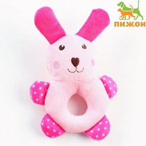 Игрушка пищащая для собак «Кролик», 17 см