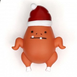 Игрушка для собак пищащая "Новогодняя курочка", 13 х 10 х 5,7 см