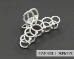 Заколка с матовым покрытием