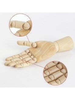 Модель деревянная художественная Манекен "Рука правая" 18см