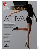 Колготки Attiva 20 тонкие,  эластичные поддерживающие колготки, корректирующими штанишками