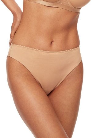 861/2-B COMFORT Трусы бразильяно Цвет: Миндаль, Черный