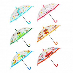 Зонт-трость, детский, ЭВА, пластик, сплав, 48,5см, 8 спиц, 6 дизайнов