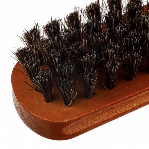 Щетка для обуви натуральный ворс, 13x4x2см, арт.312