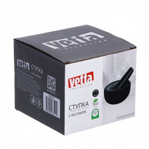 VETTA Ступка с пестиком, 11,5x6см, мрамор, 2 цвета