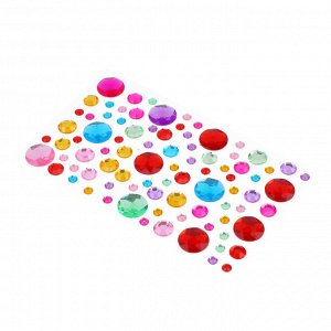 FNtastic Наклейка декоративная "Волшебные камушки", пластик, 22,5х10см, 7-8 цветов