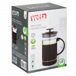 VETTA Флор Френч-пресс нерж.сталь, стекло, 800мл B05-800