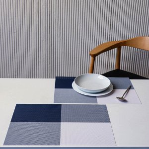 Набор салфеток сервировочных ПВХ, 2шт, 30x45см, "Графика", 4 цвета