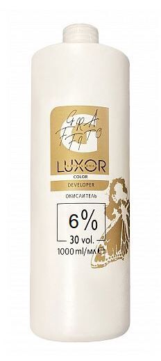 Luxor Professional Крем окислитель для окрашивания волос 6%, 1000 мл Люксор