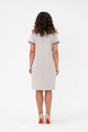 Платье Ида Соcтав: 35% вискоза, 35%хлопок, 30% п/э Цвет: бежевый